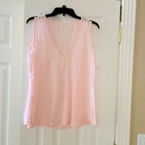 Sheer pink tank top